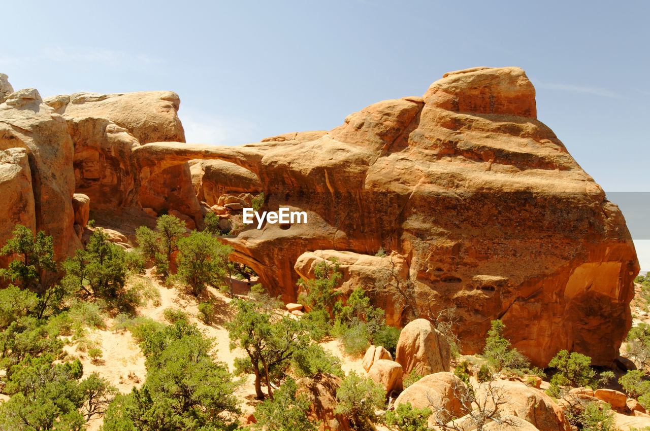 ROCK FORMATIONS IN A CANYON