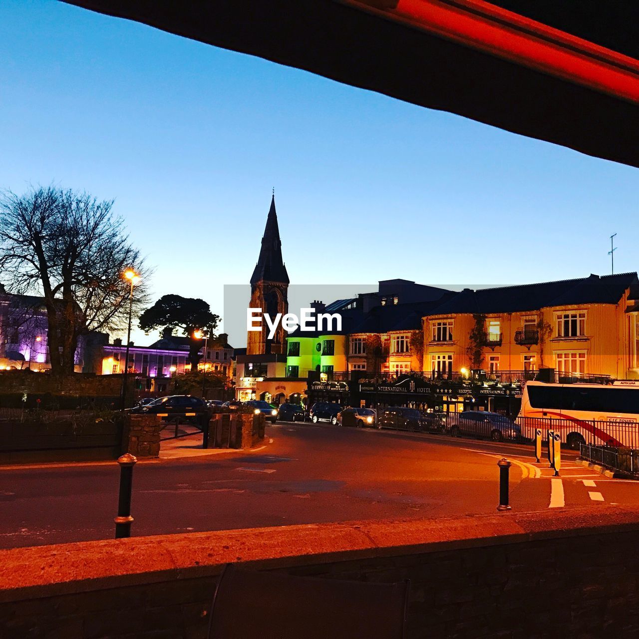 VIEW OF CITY AGAINST CLEAR SKY