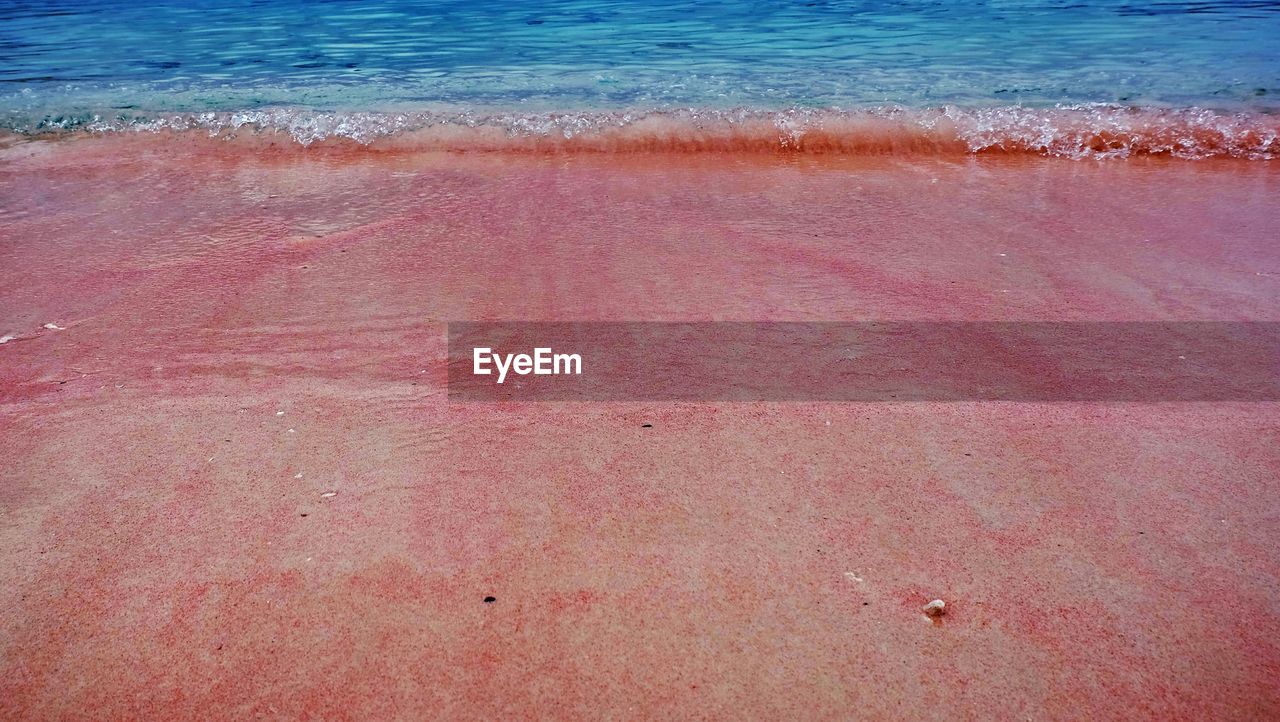 High angle view of beach