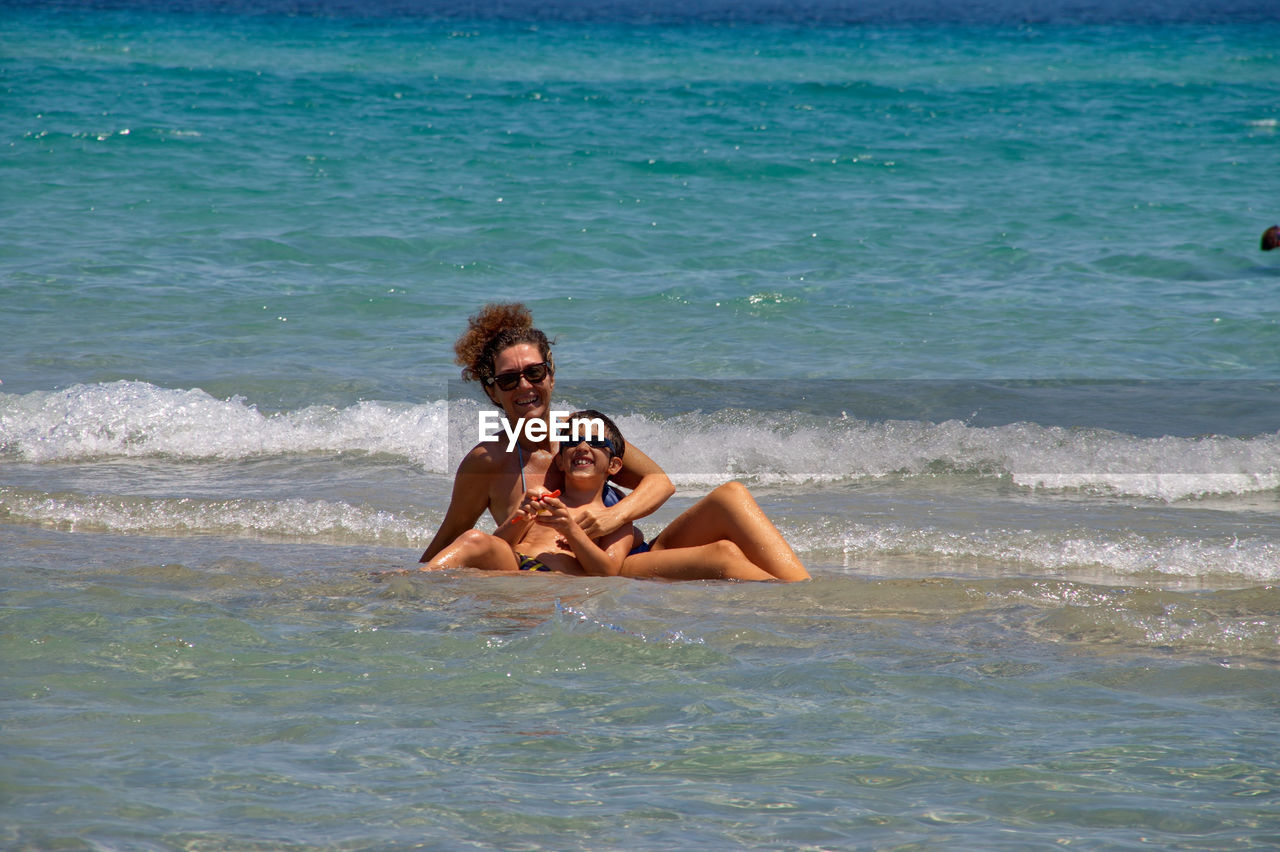 Young couple on beach