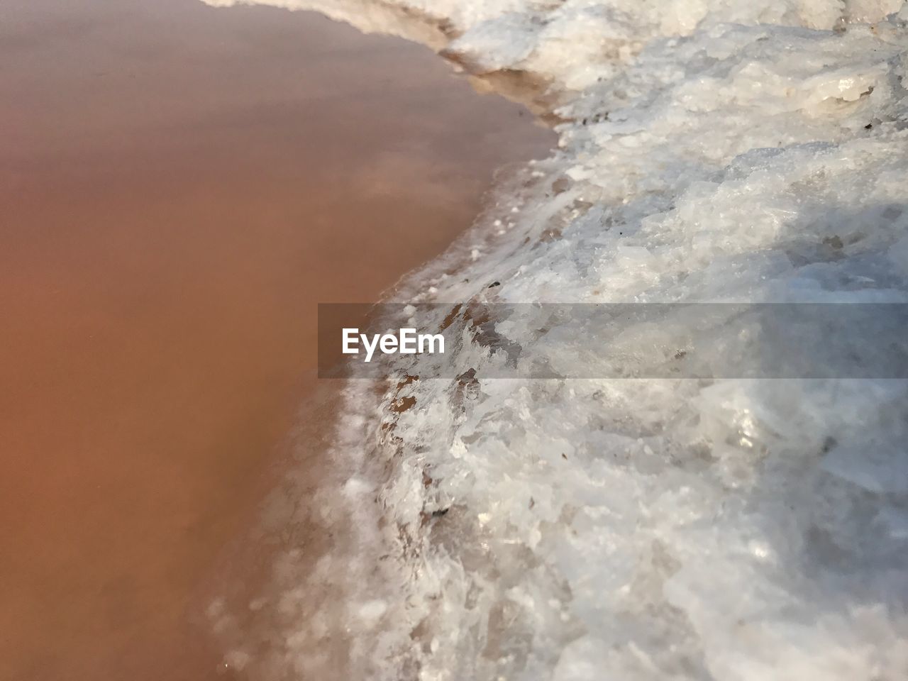 CLOSE-UP OF WATER FLOWING OVER STREAM