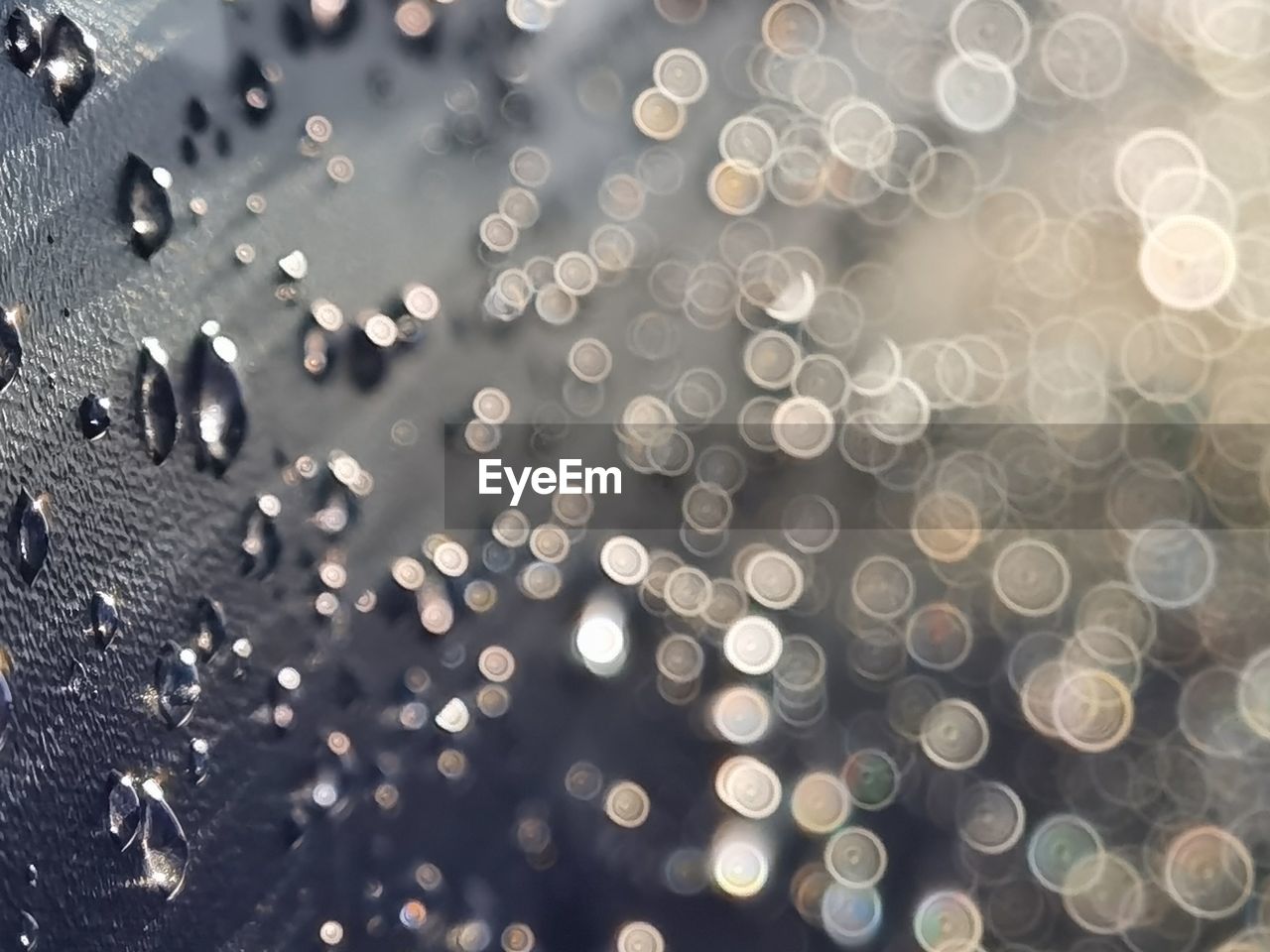Full frame shot of wet glass