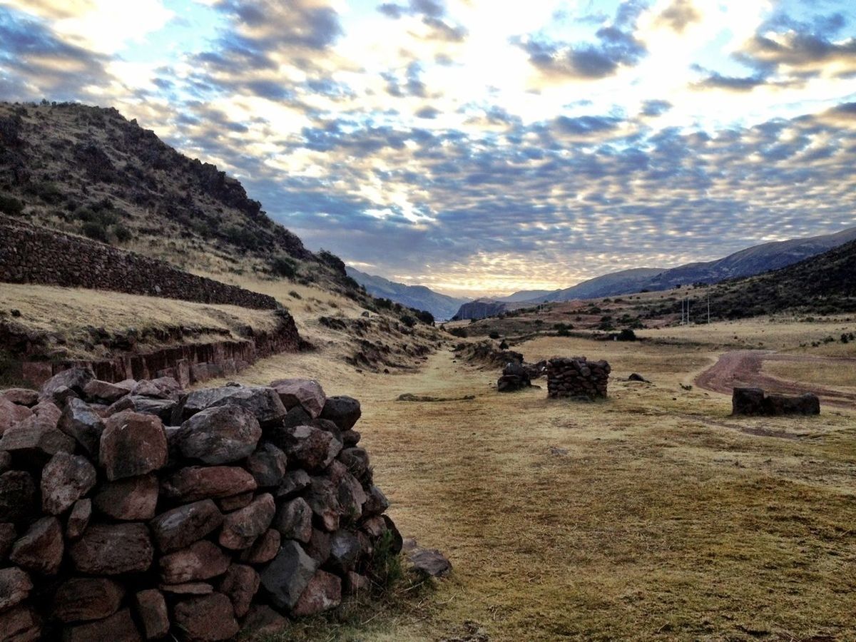 VIEW OF LANDSCAPE AGAINST CLOUDY SKY