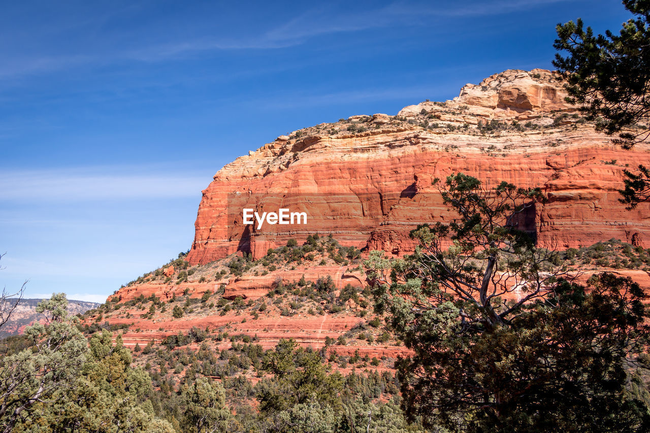 View of rock formations