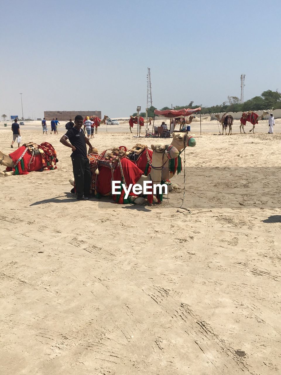 TOURISTS ON BEACH