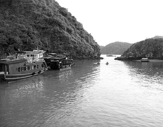 VIEW OF BOATS IN SEA