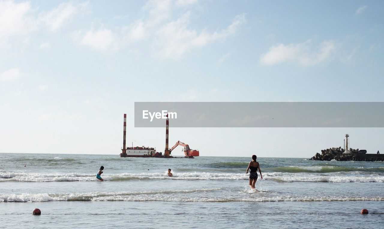 View of beach against sky