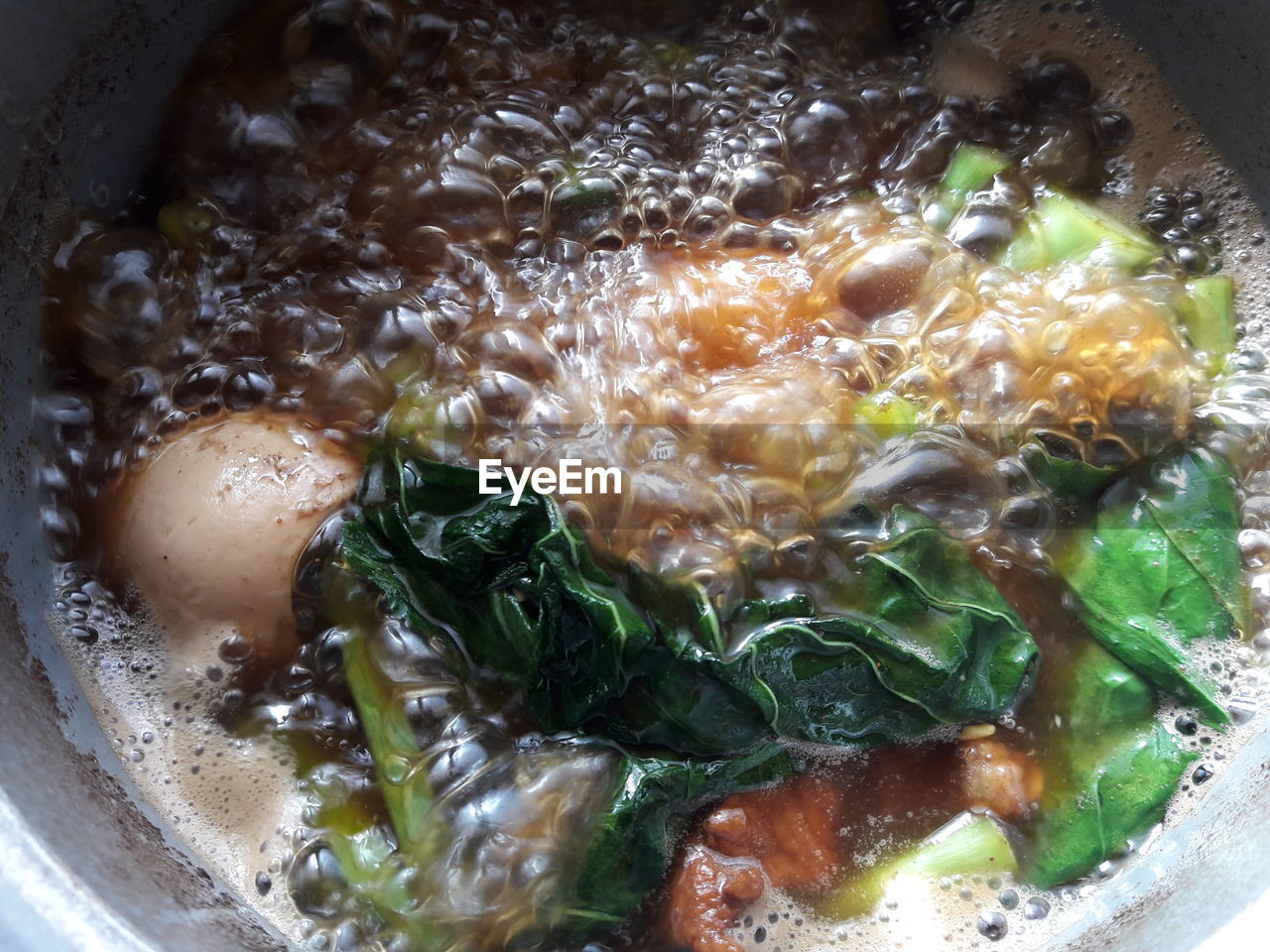 Close-up of soup in bowl