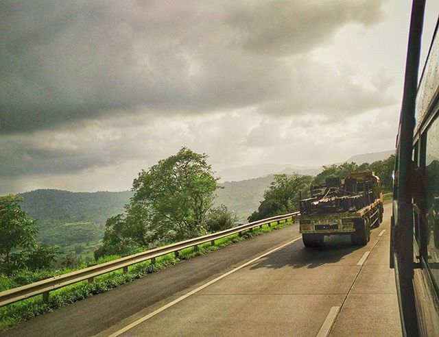 ROAD PASSING THROUGH MOUNTAIN