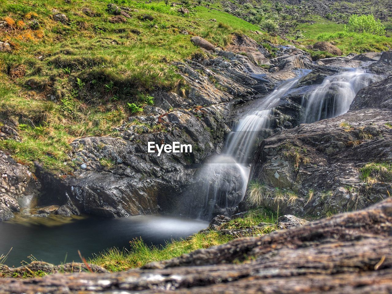 View of waterfall