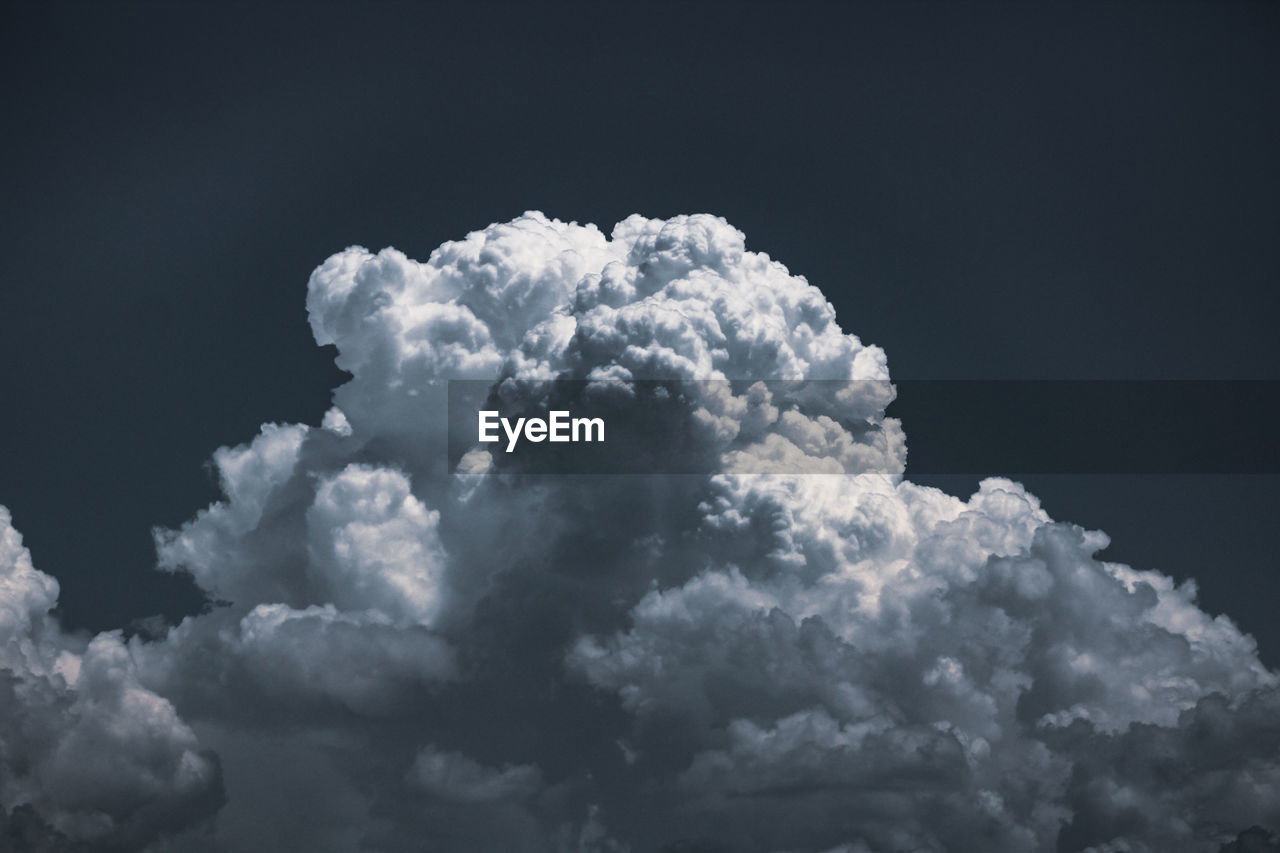 Low angle view of white clouds in sky