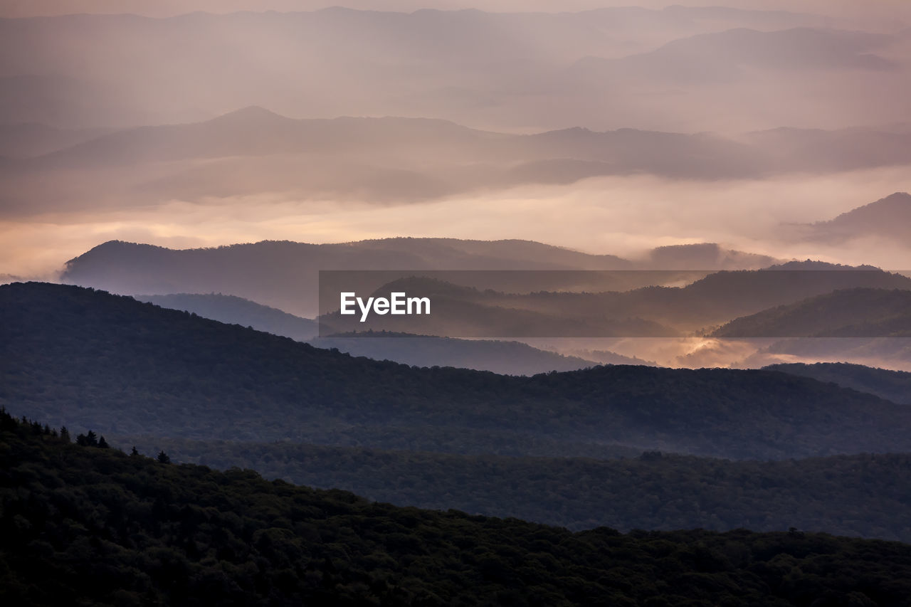 View from grandfather mountain in north carolina