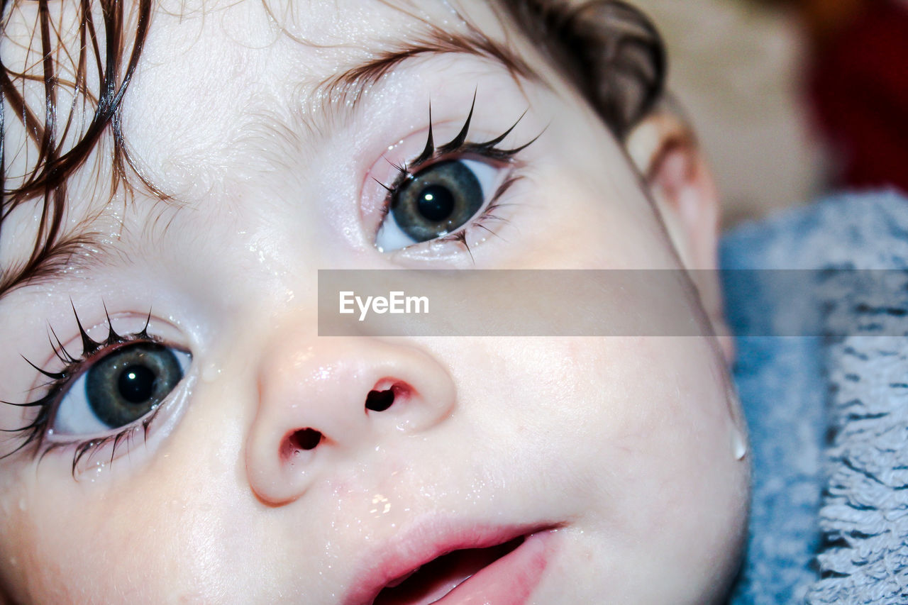 Close-up portrait of baby girl