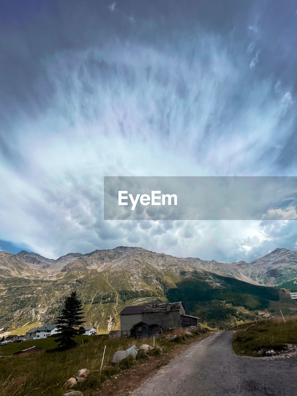 high angle view of landscape against sky