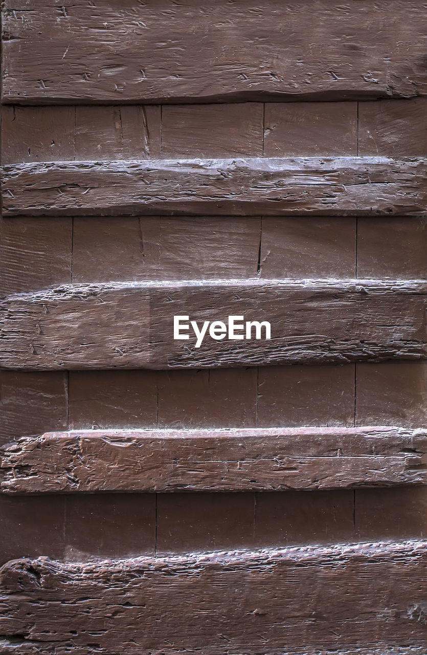 Brown wood plank texture for background.. selective focus