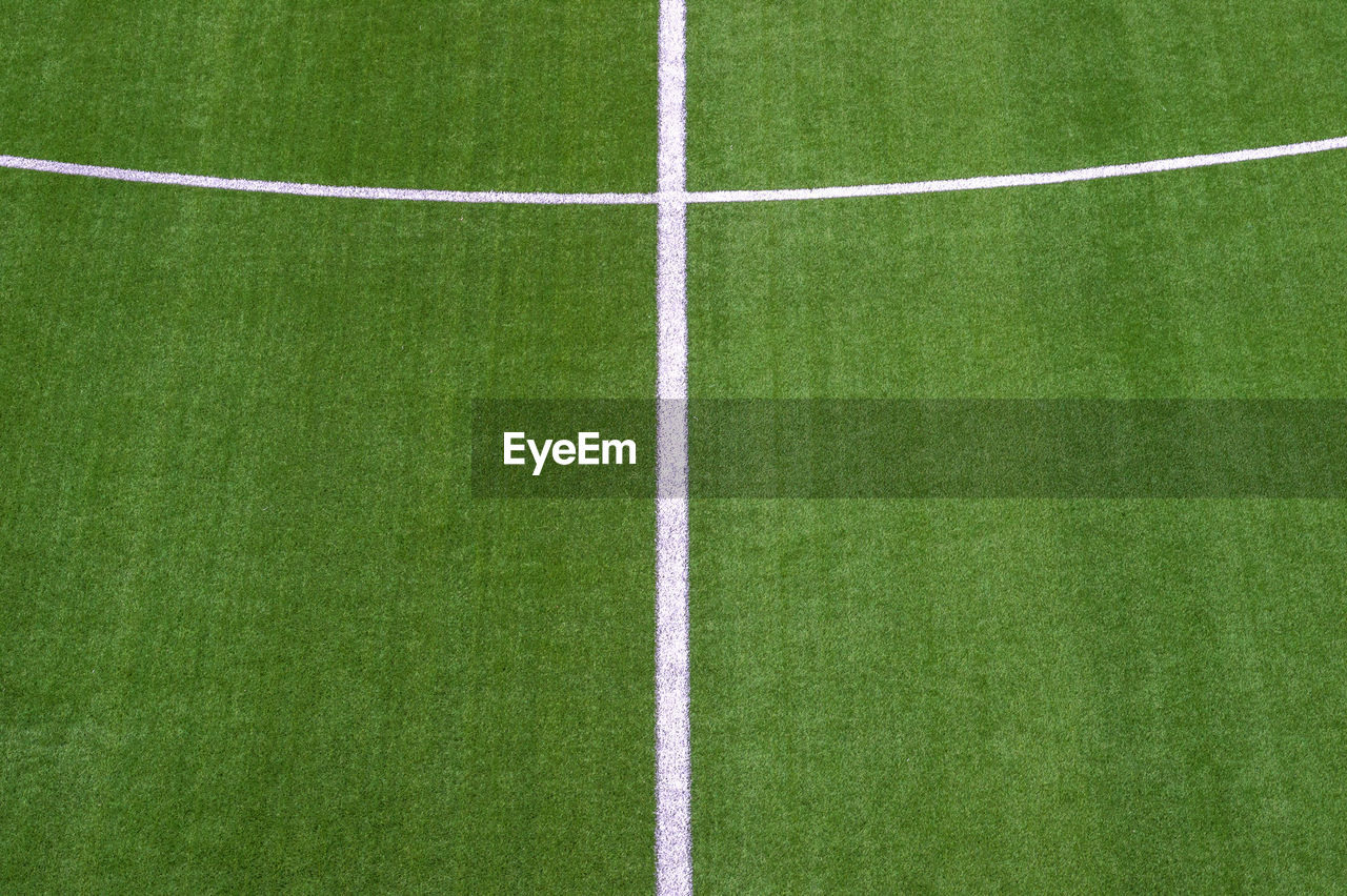 Full frame shot of soccer field