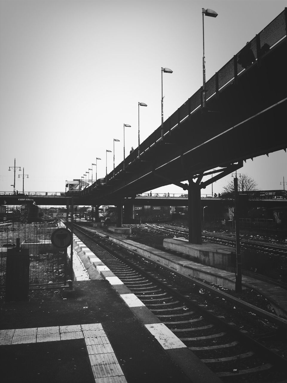 Viaduct over railroad track