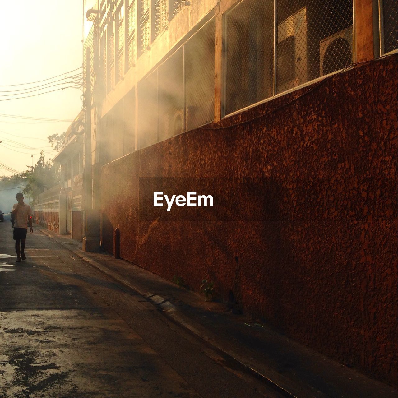 Street in fog