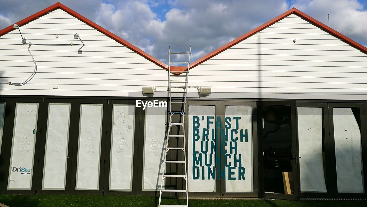 VIEW OF HOUSE AGAINST SKY