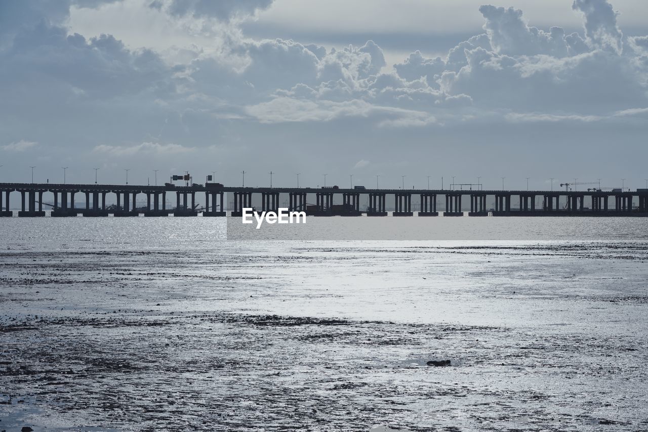 PIER BY SEA AGAINST SKY