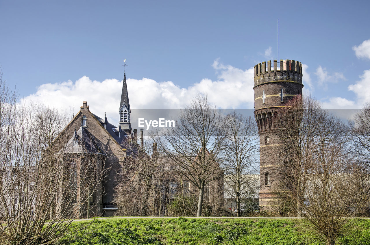 Hellevoetsluis church and watertower