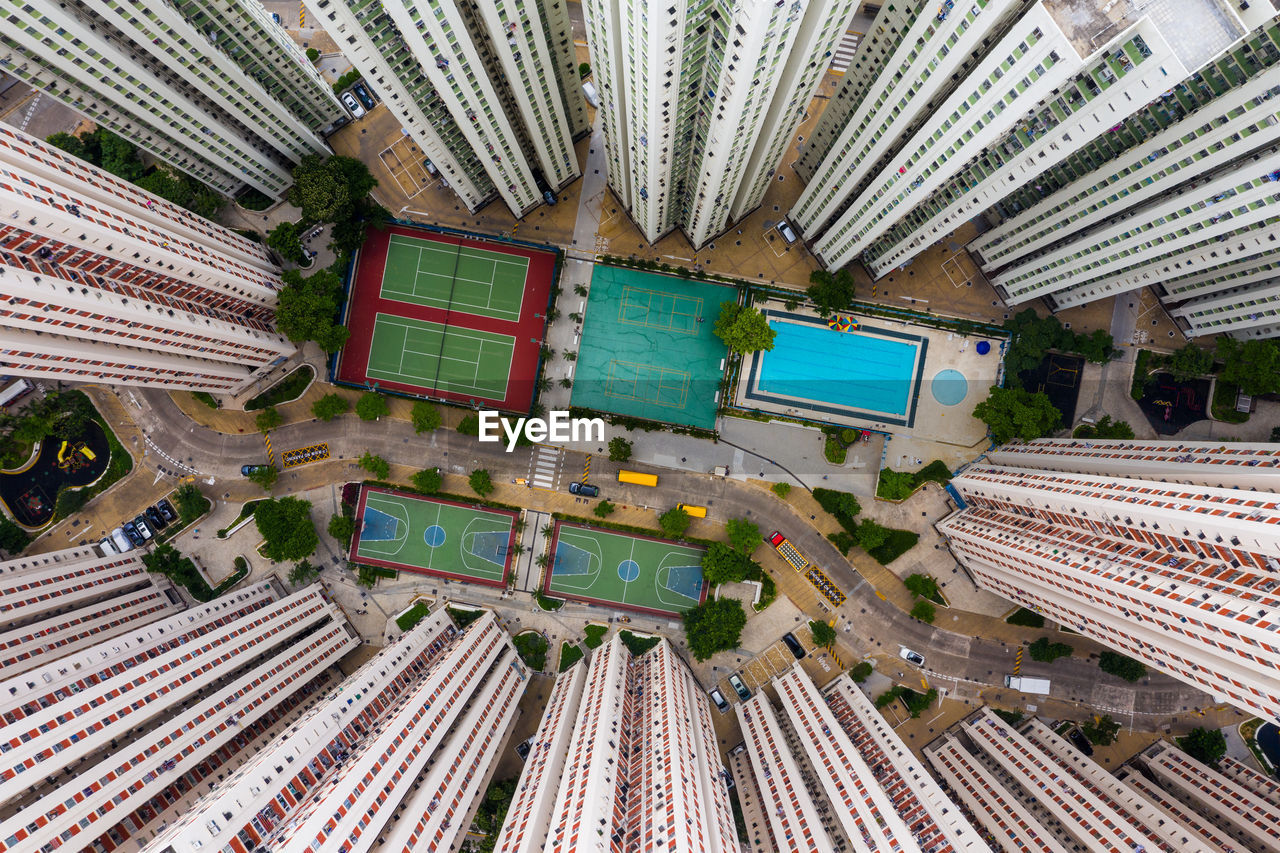 Aerial view of cityscape