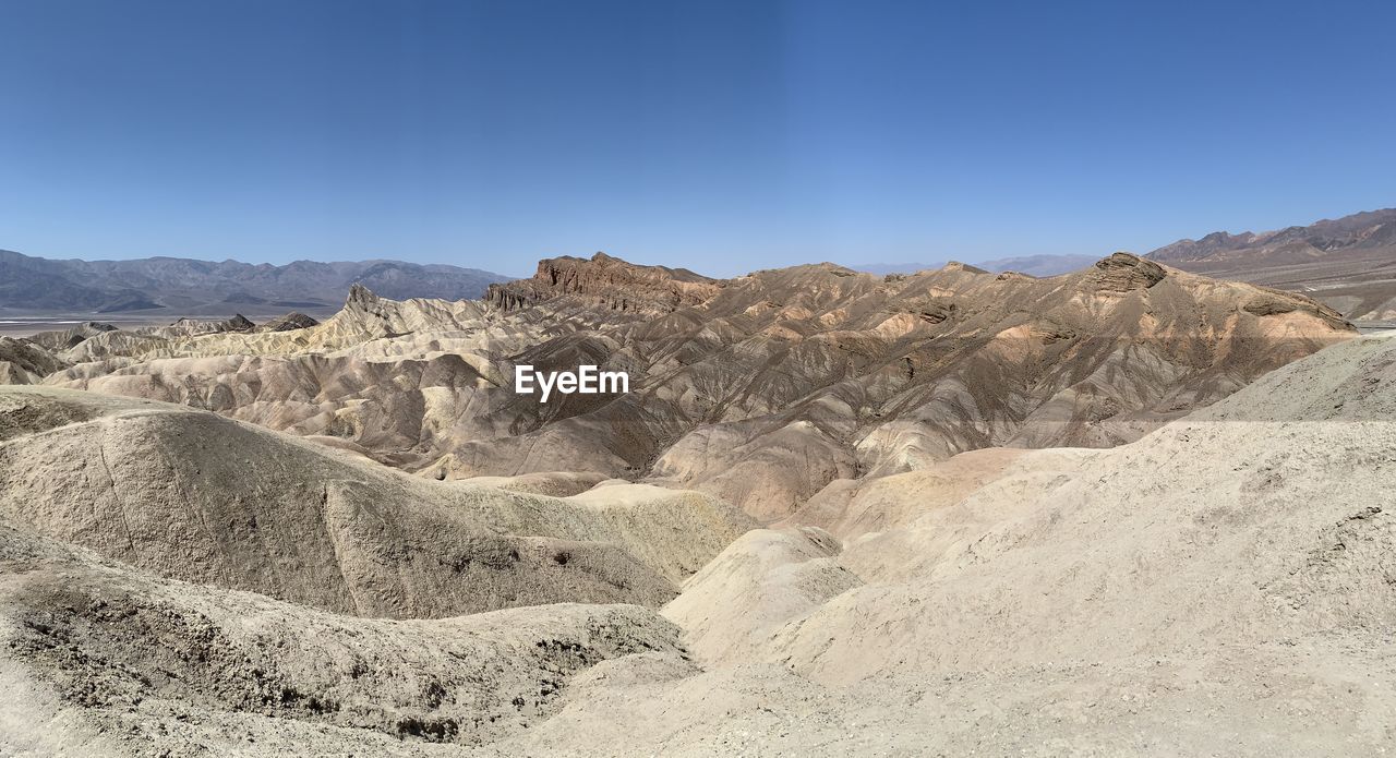 Scenic view of arid landscape against sky