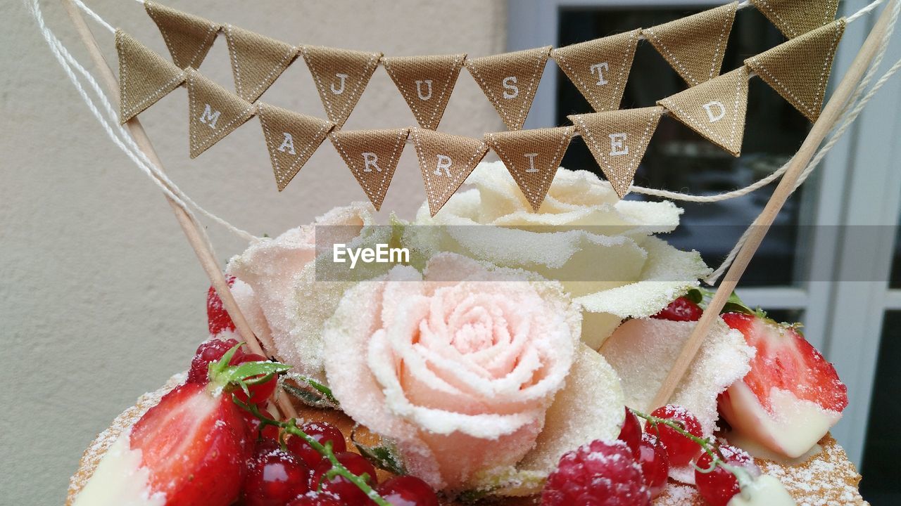 Close-up of cake