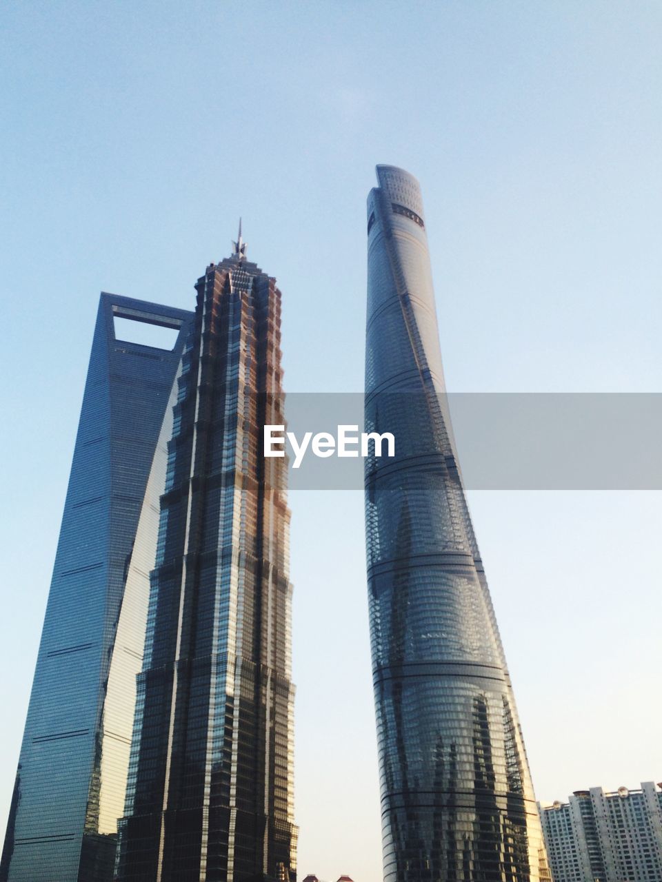 LOW ANGLE VIEW OF SKYSCRAPERS