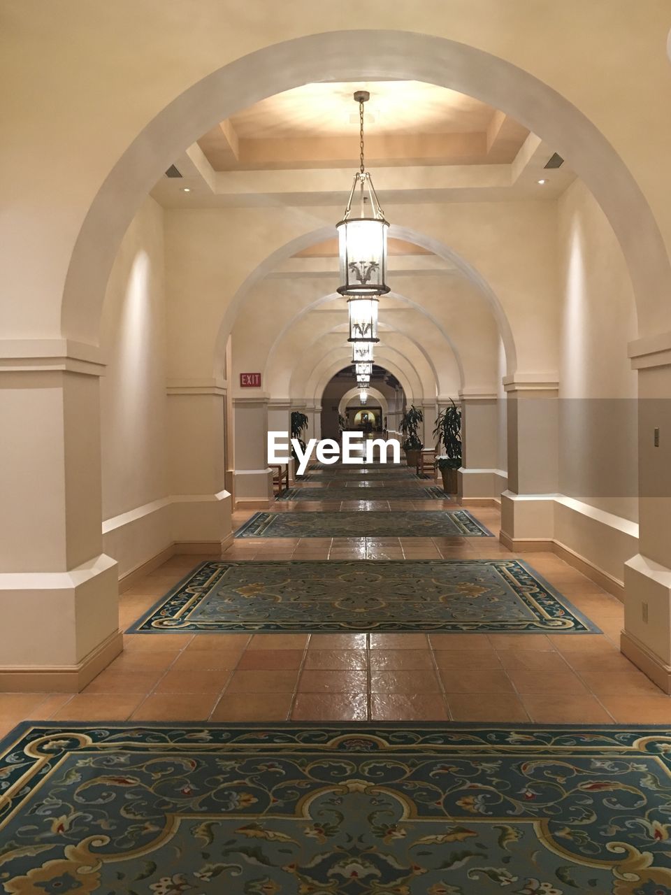 INTERIOR OF EMPTY CORRIDOR