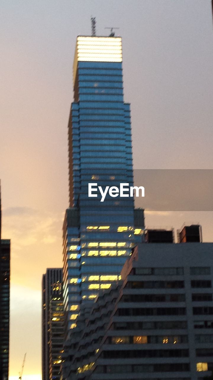 LOW ANGLE VIEW OF SKYSCRAPERS