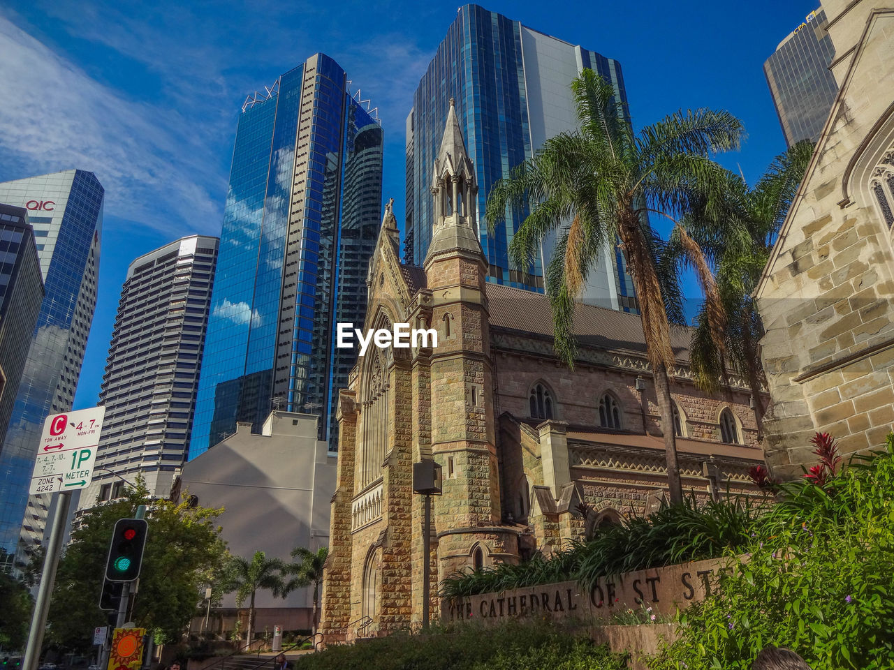 Low angle view of skyscrapers