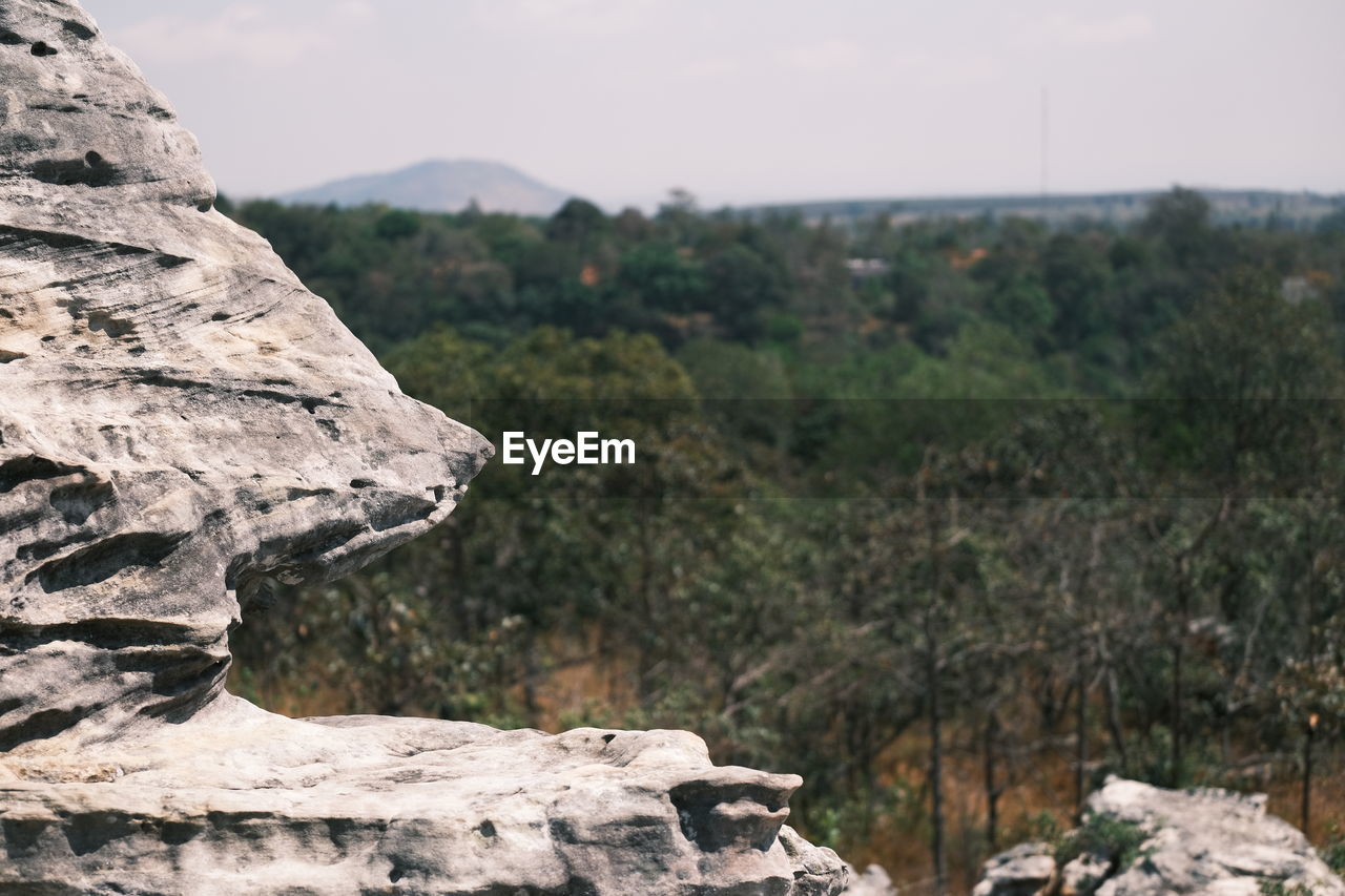 Big rock park in tropical forest in thailand