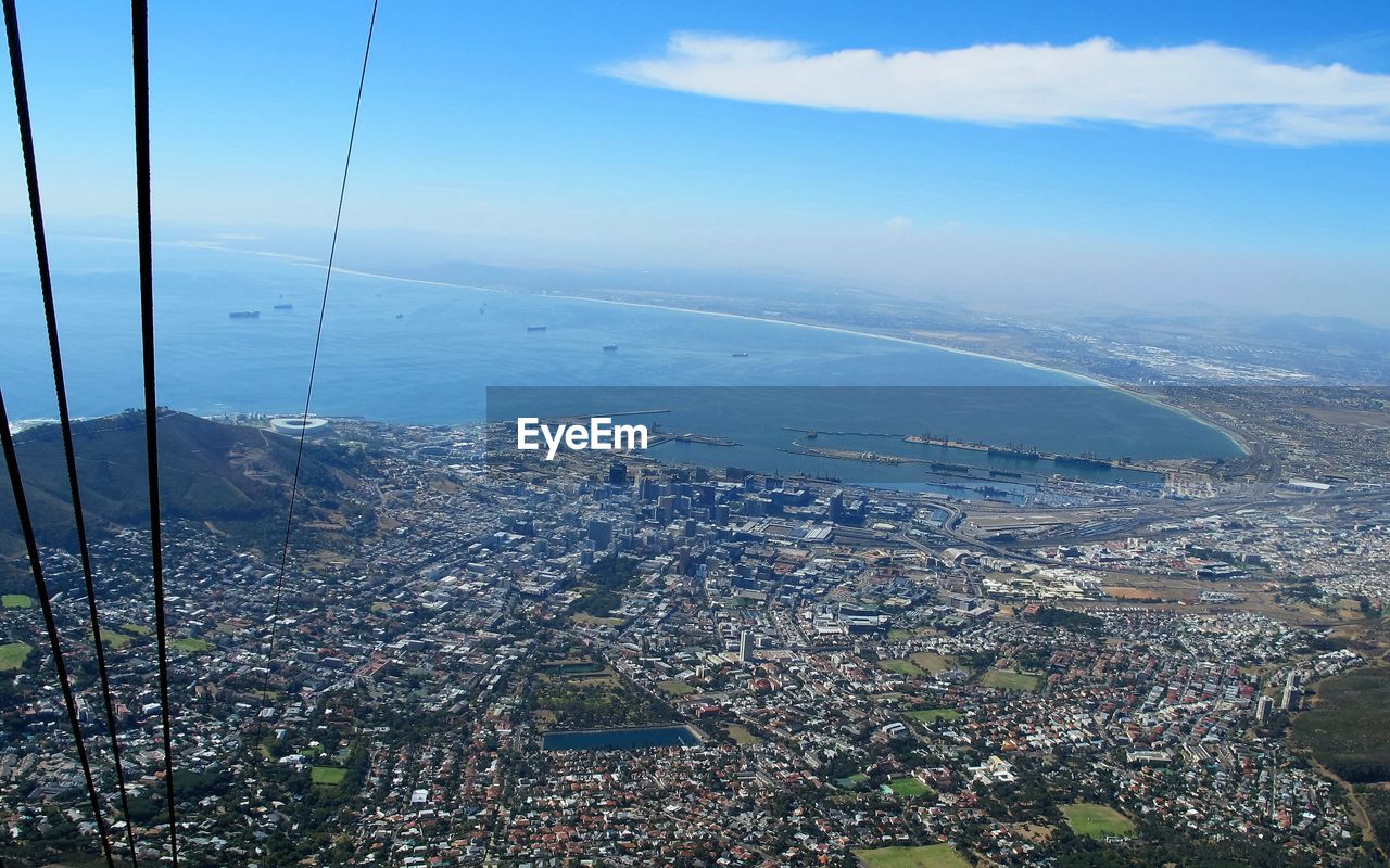 AERIAL VIEW OF CITYSCAPE