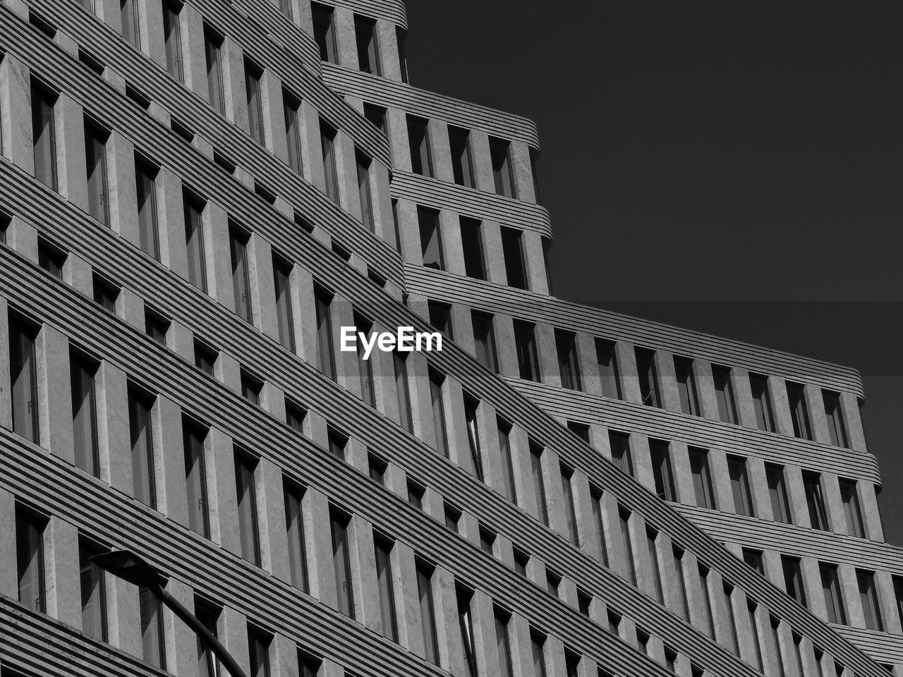 Low angle view of building against clear sky