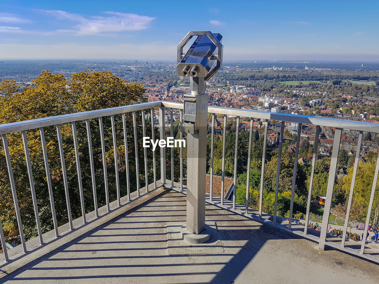 VIEW OF RAILING AGAINST SKY