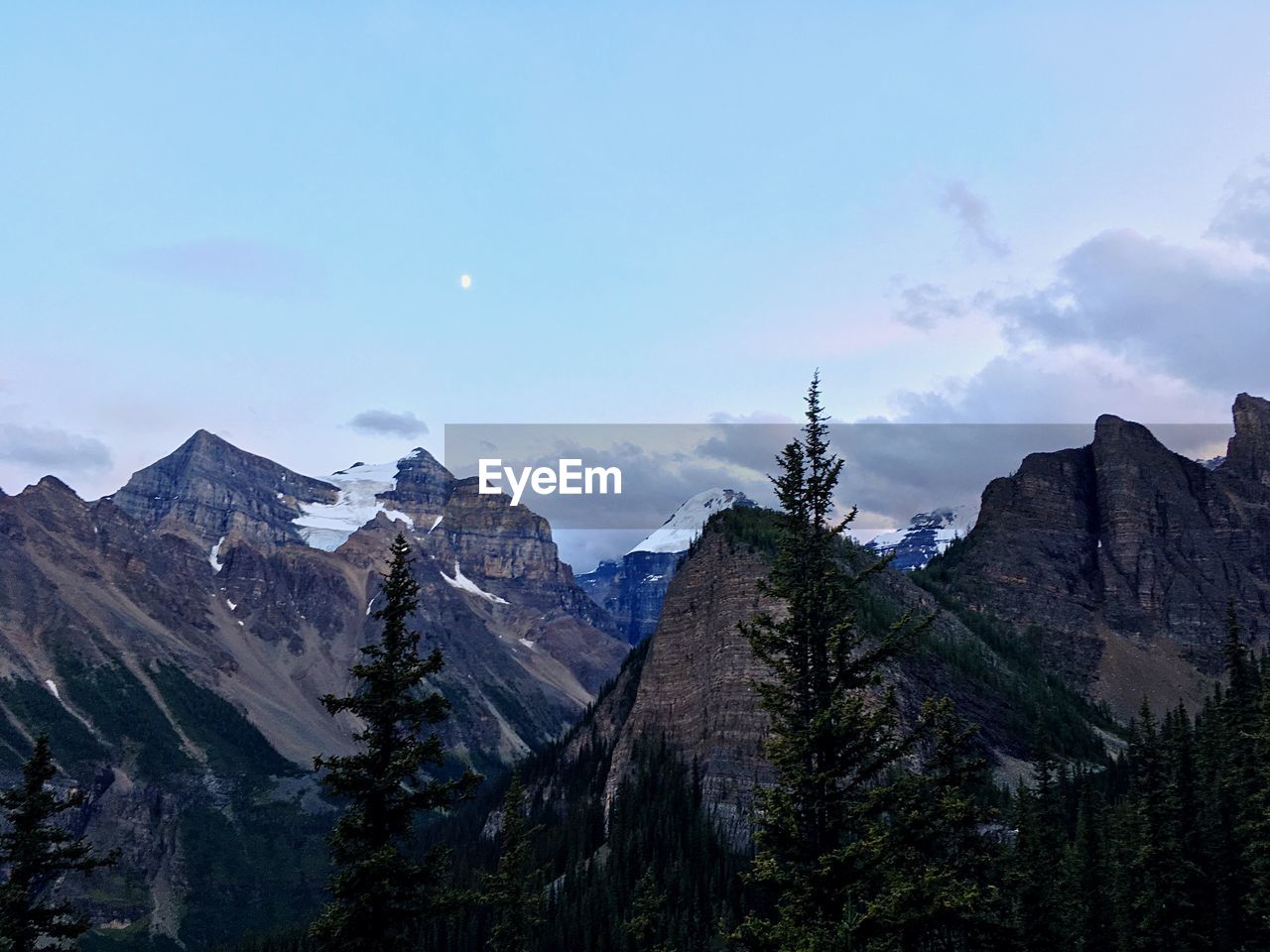Scenic view of mountains at banff national park