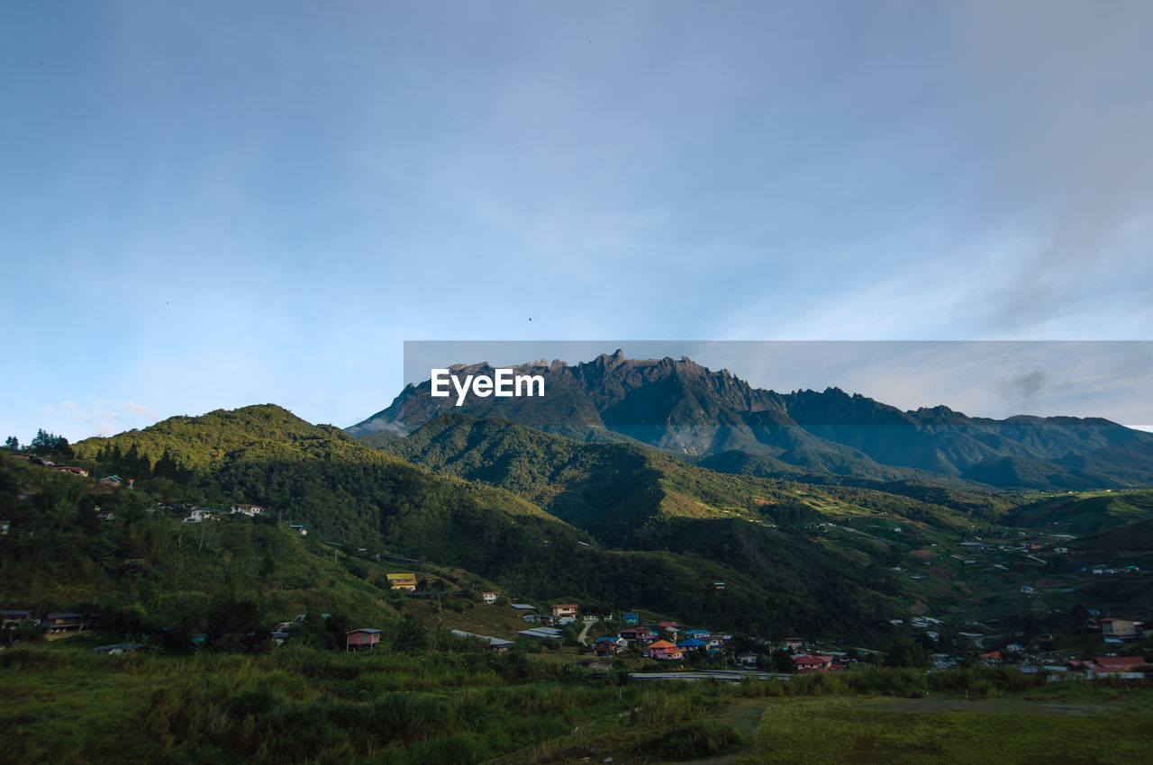 SCENIC VIEW OF MOUNTAIN RANGE AGAINST SKY