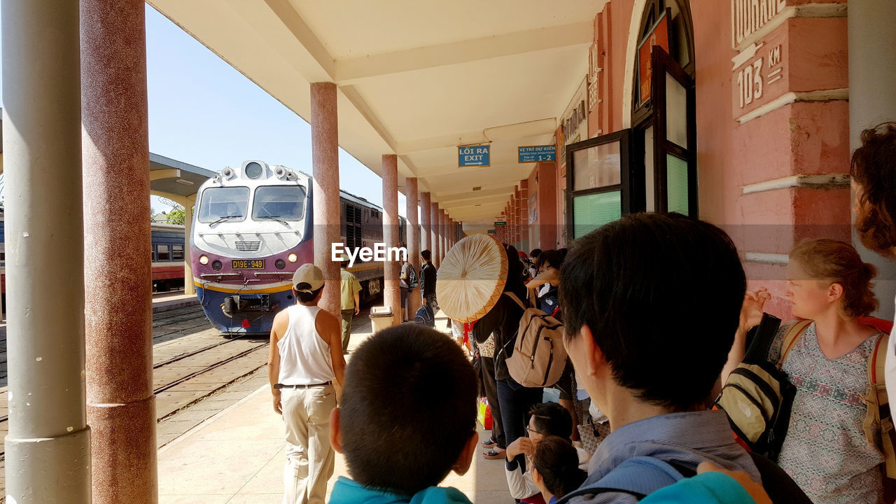 WOMAN TRAVELING IN TRAIN