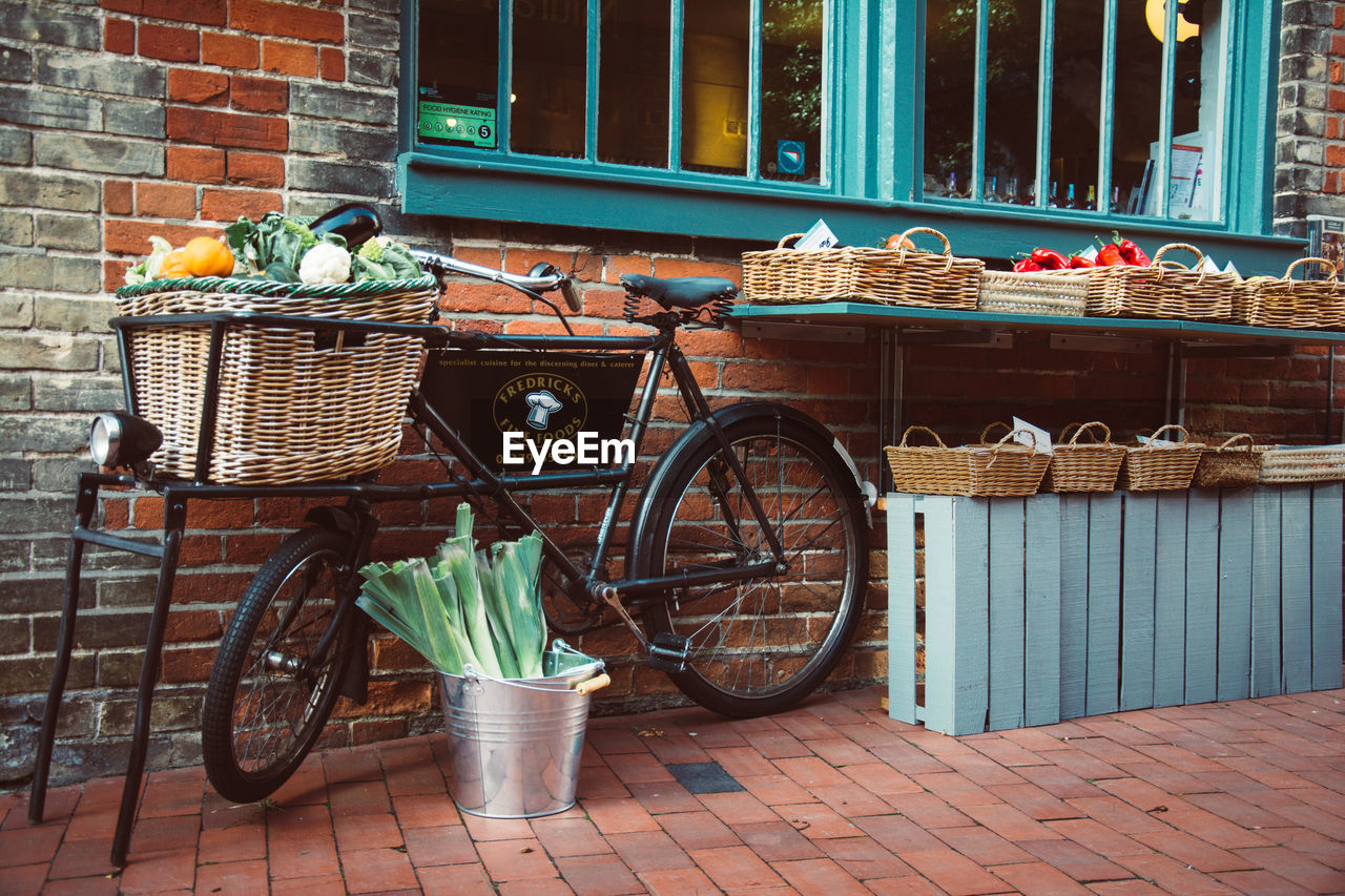 BICYCLE IN BASKET