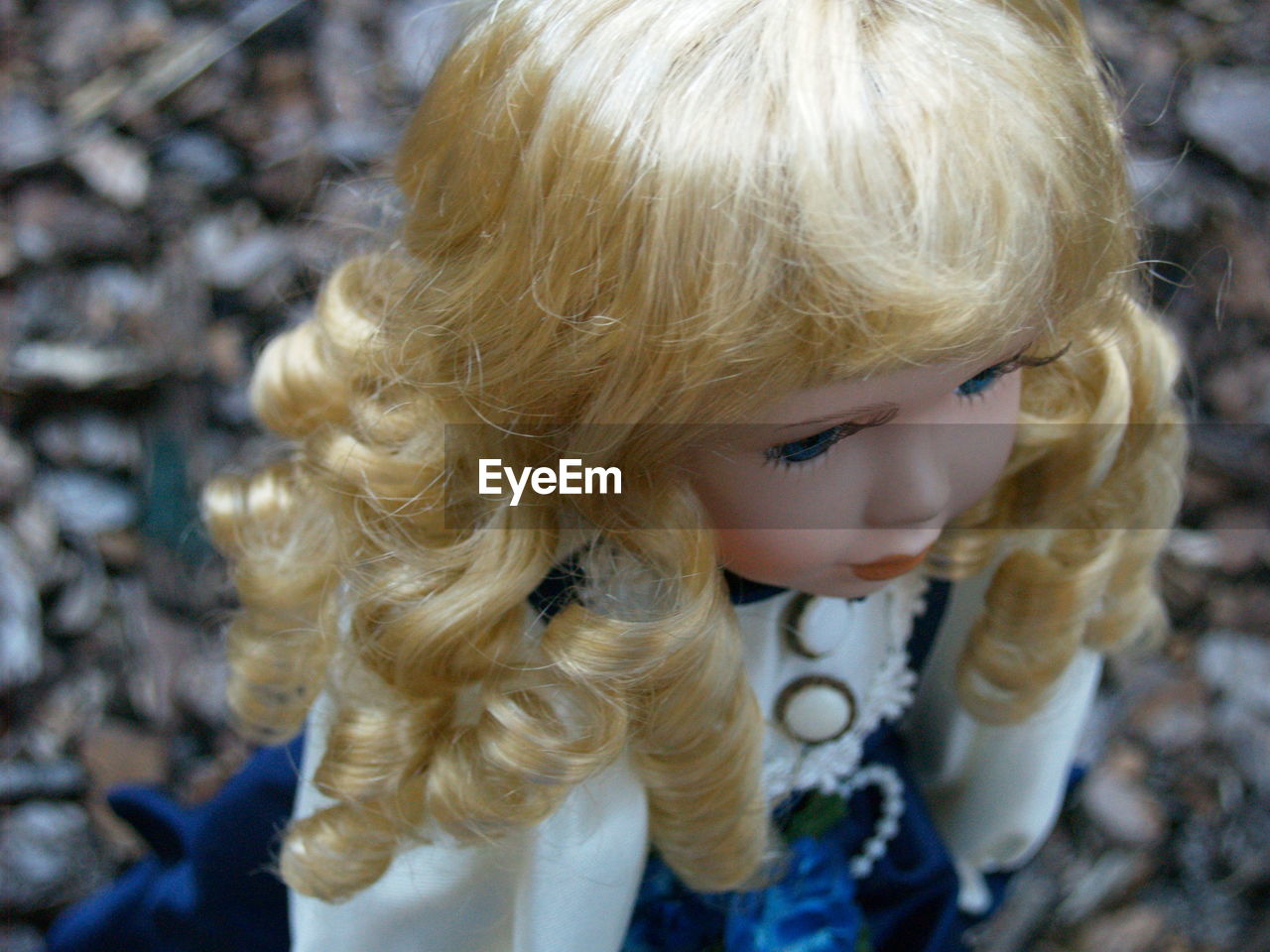 Close-up of doll outdoors