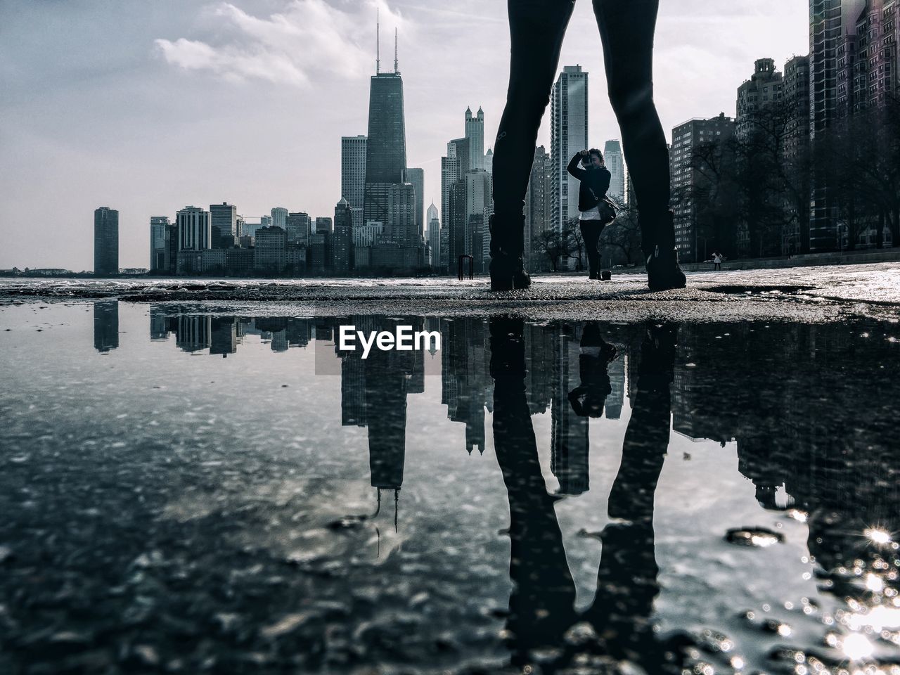 REFLECTION OF BUILDINGS ON WATER