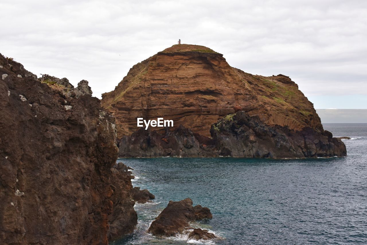 Rock formations at seaside