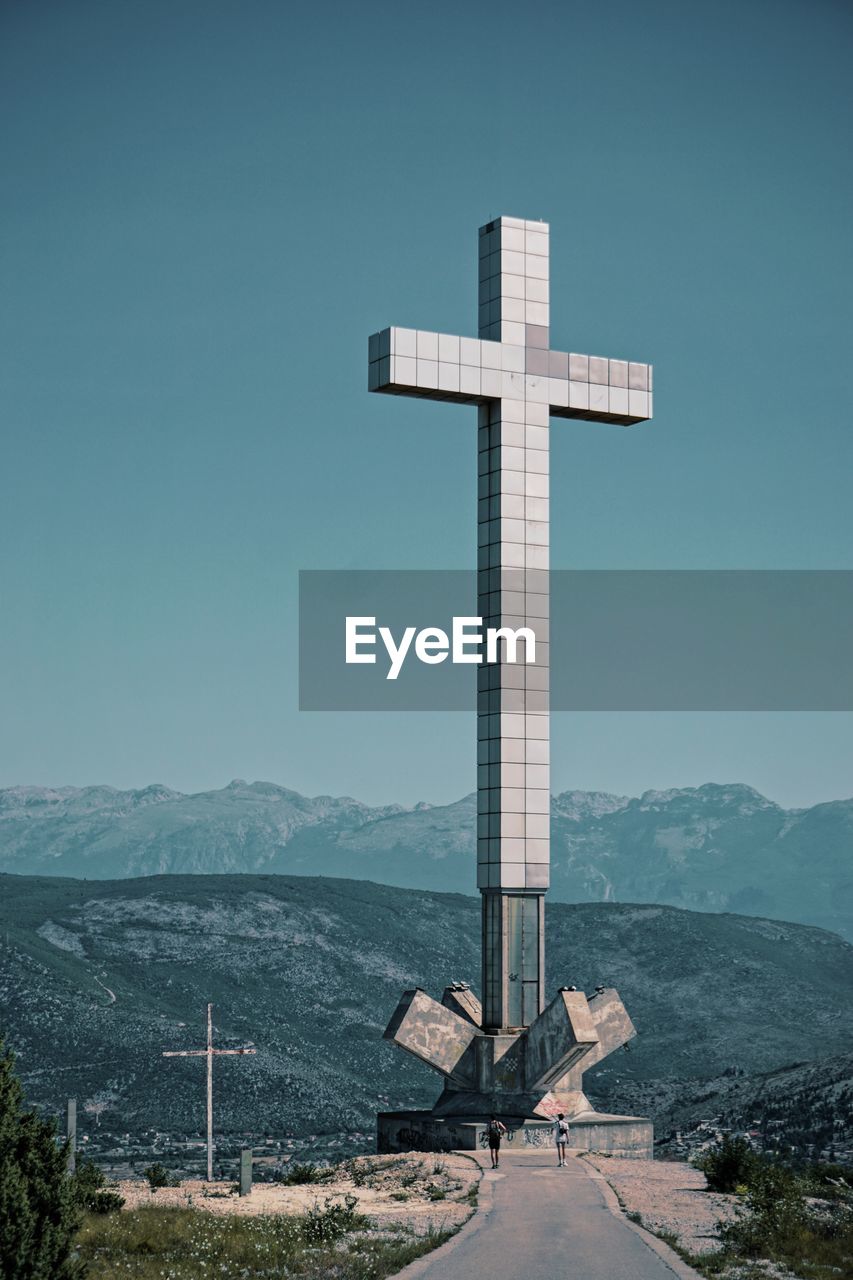 Millenium cross on top of the hum hill in mostar