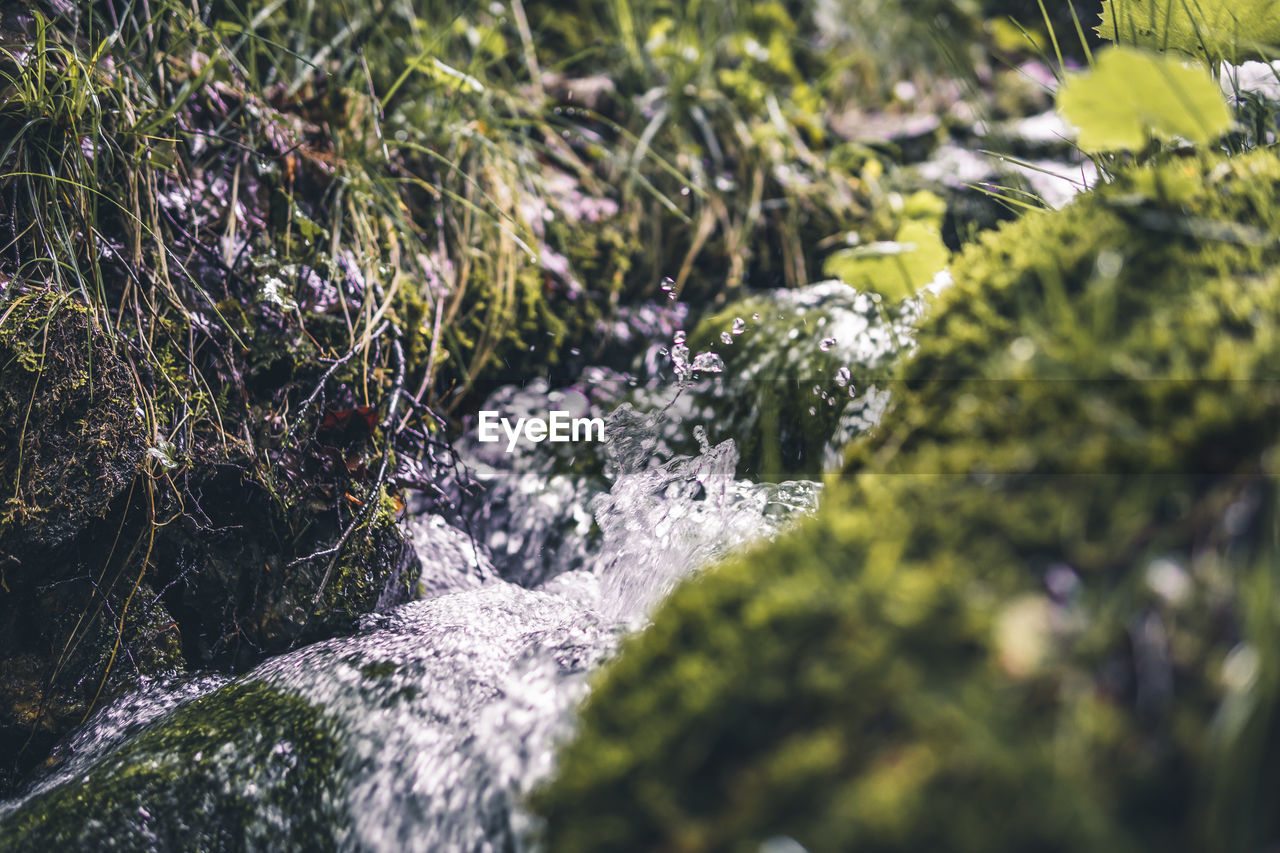 CLOSE-UP OF WATERFALL