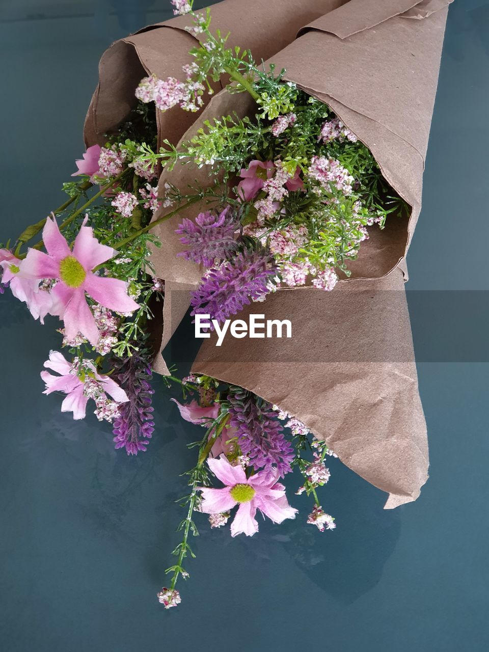 Bouquets on table