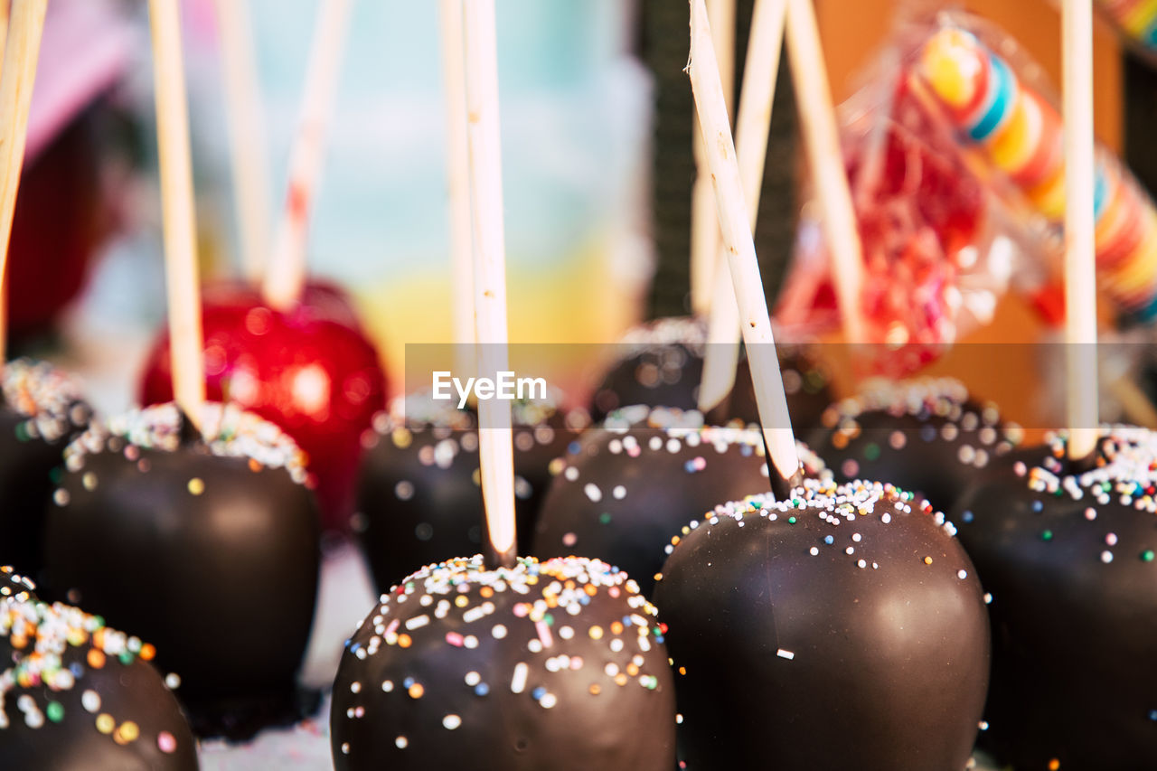 Close-up of candies for sale