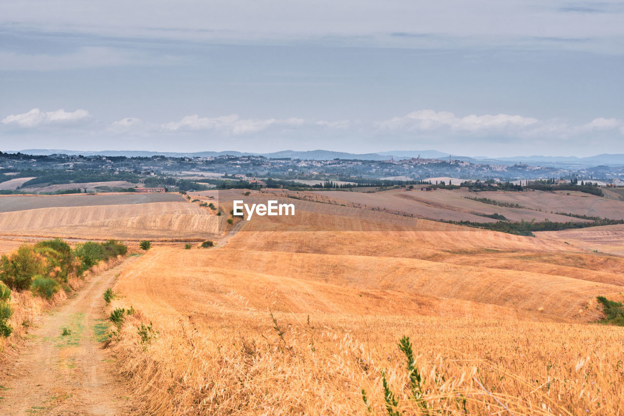 landscape, environment, scenics - nature, land, sky, nature, prairie, beauty in nature, steppe, plain, hill, field, plant, natural environment, cloud, tranquility, rural scene, grassland, soil, tranquil scene, no people, non-urban scene, agriculture, grass, rural area, plateau, day, horizon, travel, outdoors, travel destinations, semi-arid, wilderness, remote, tourism, dry, mountain range, farm, idyllic