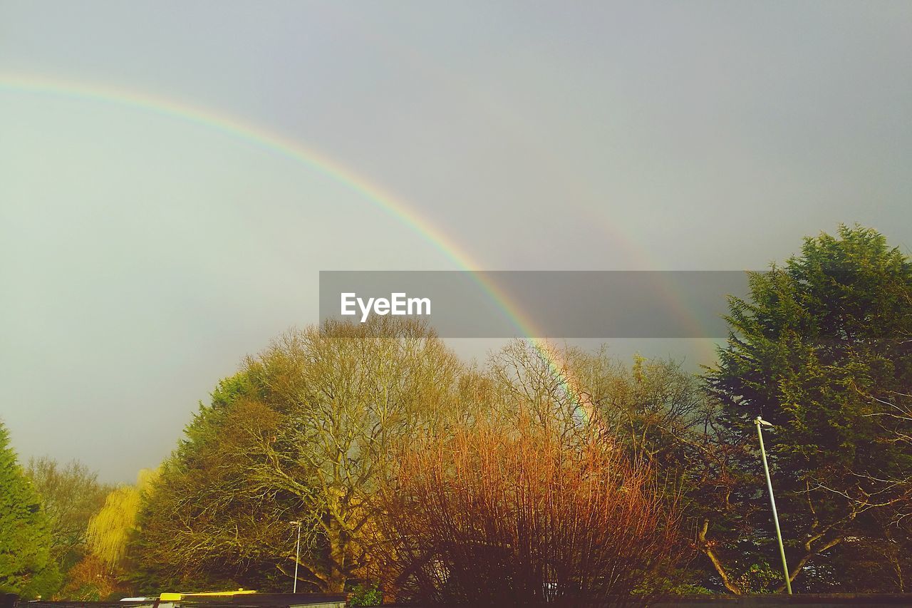 RAINBOW AGAINST SKY