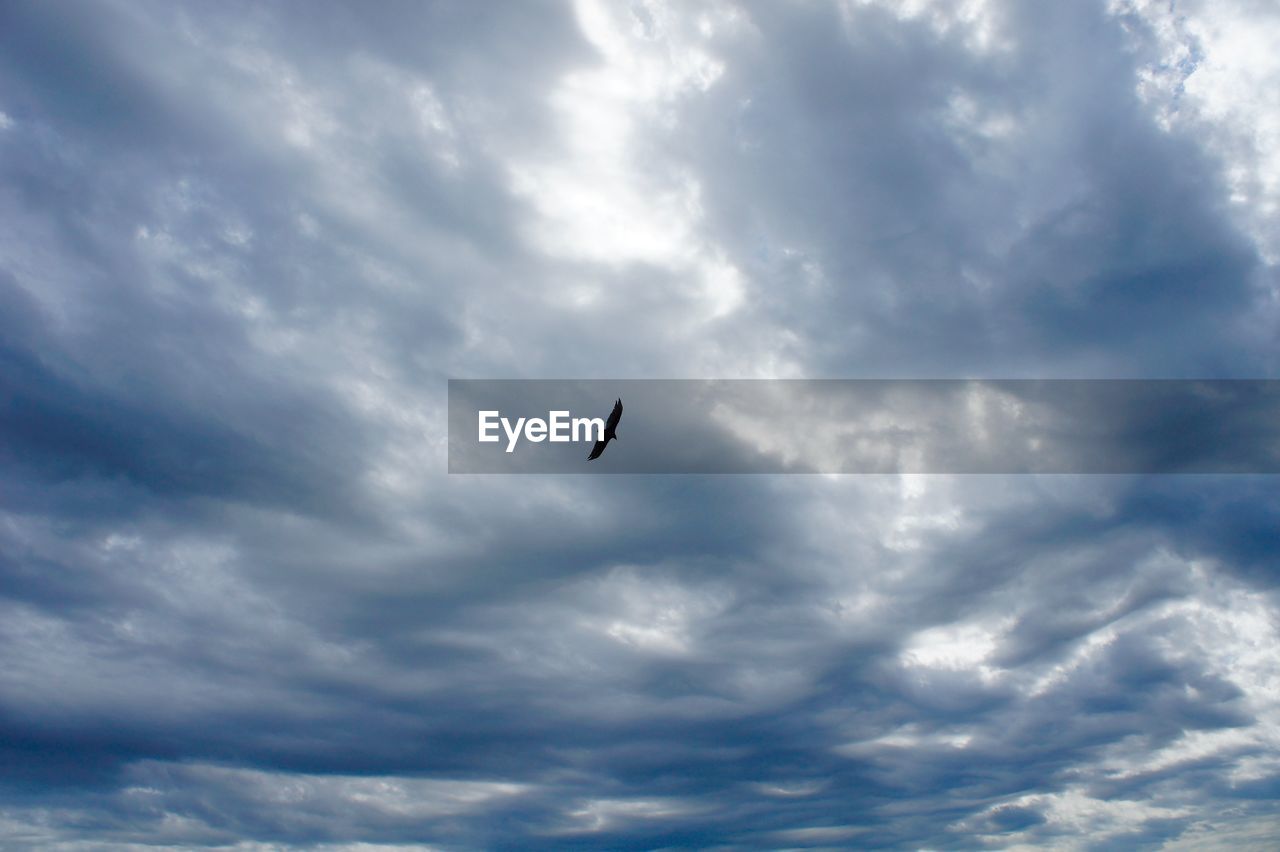 Low angle view of cloudy sky